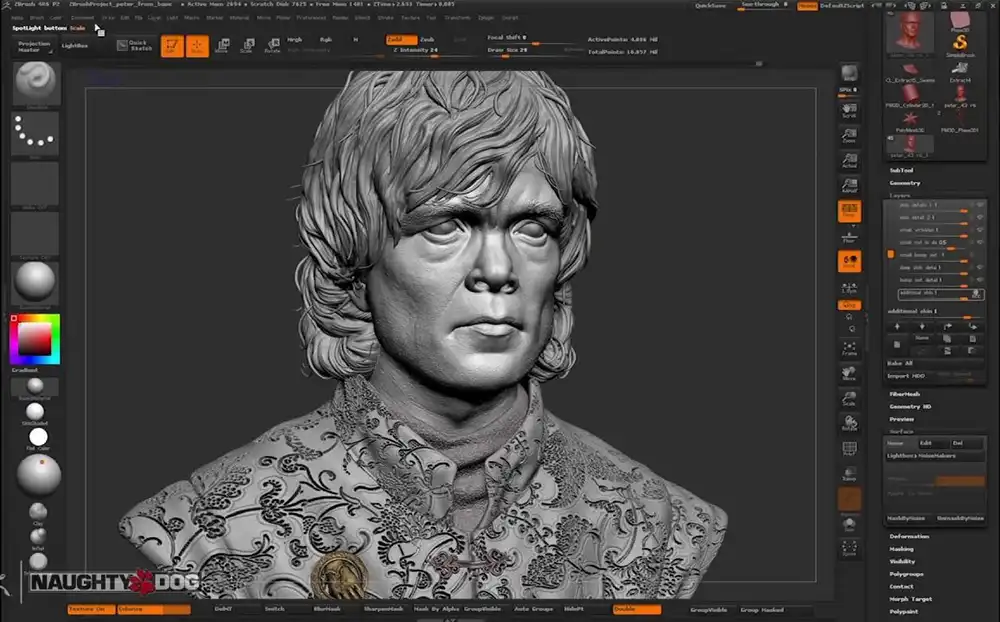 آموزش نرم‌افزار Zbrush آموزشگاه مهرگان اصفهان